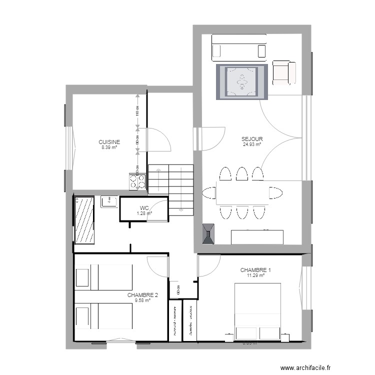 Version 1. Plan de 0 pièce et 0 m2