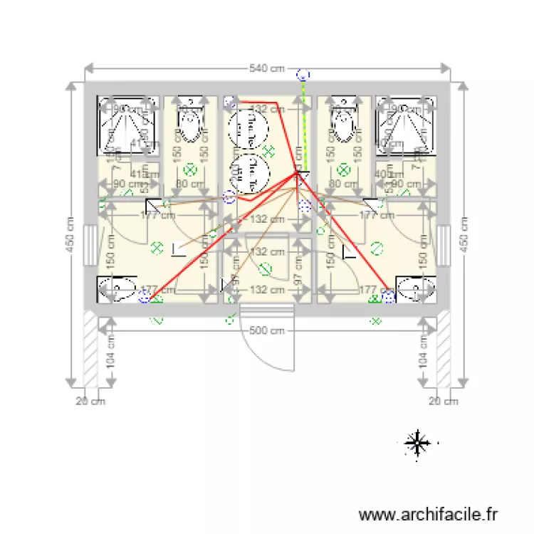 CAjus sanitaires Elec. Plan de 