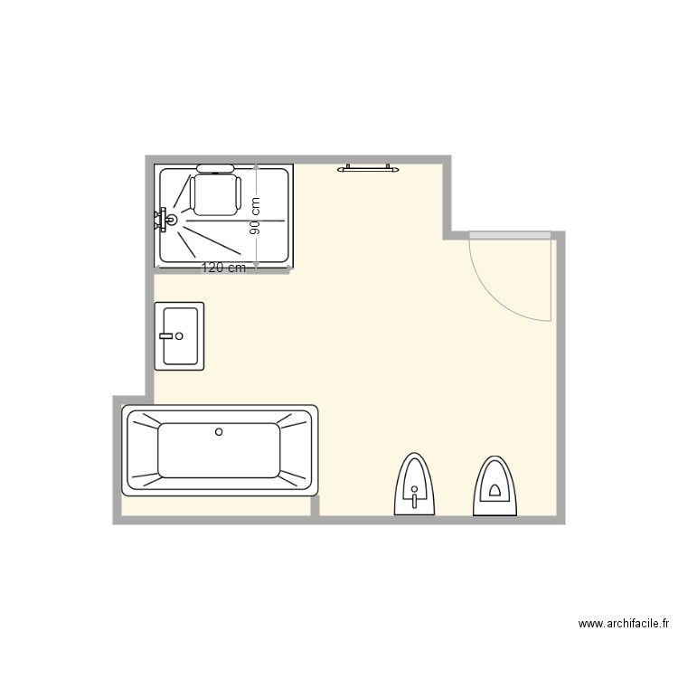 gouret après travaux. Plan de 0 pièce et 0 m2