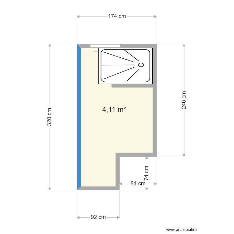 salle de bain. Plan de 0 pièce et 0 m2