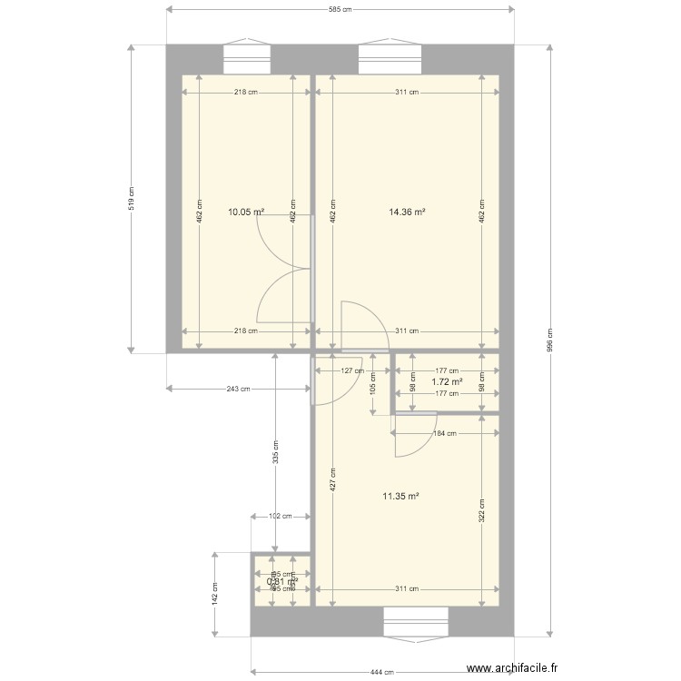 PLAN EXISTANT LIB 2. Plan de 0 pièce et 0 m2