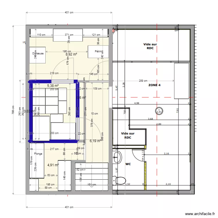 Etage Cluny 2. Plan de 