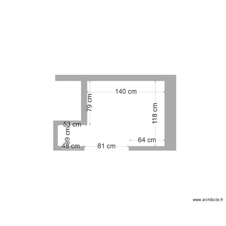 cellier vide. Plan de 0 pièce et 0 m2