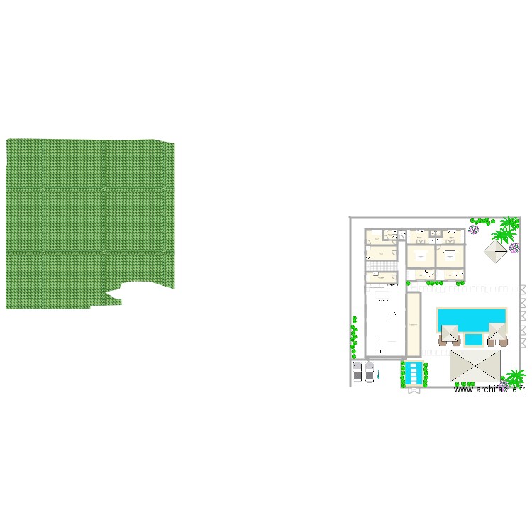 Pererenan villa 8. Plan de 0 pièce et 0 m2