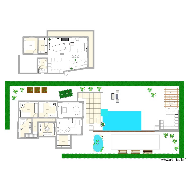 St Lo LR. Plan de 10 pièces et 92 m2