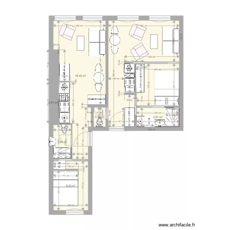 st denis 2 studios 4. Plan de st denis 2 studios 4. Plan de