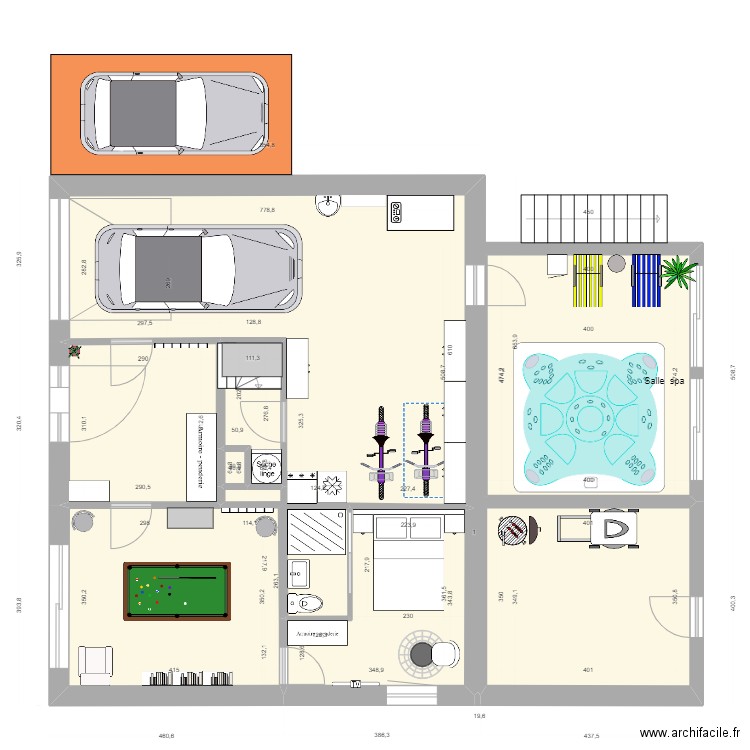 Saint Malo rdj. Plan de 8 pièces et 102 m2