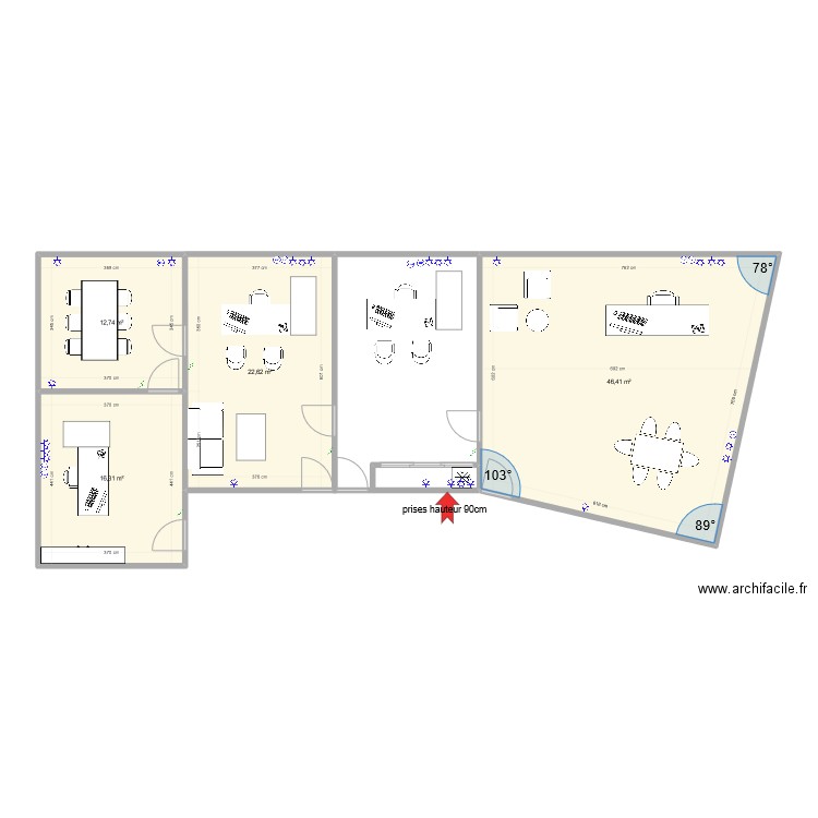 bureaux saint charles. Plan de 0 pièce et 0 m2