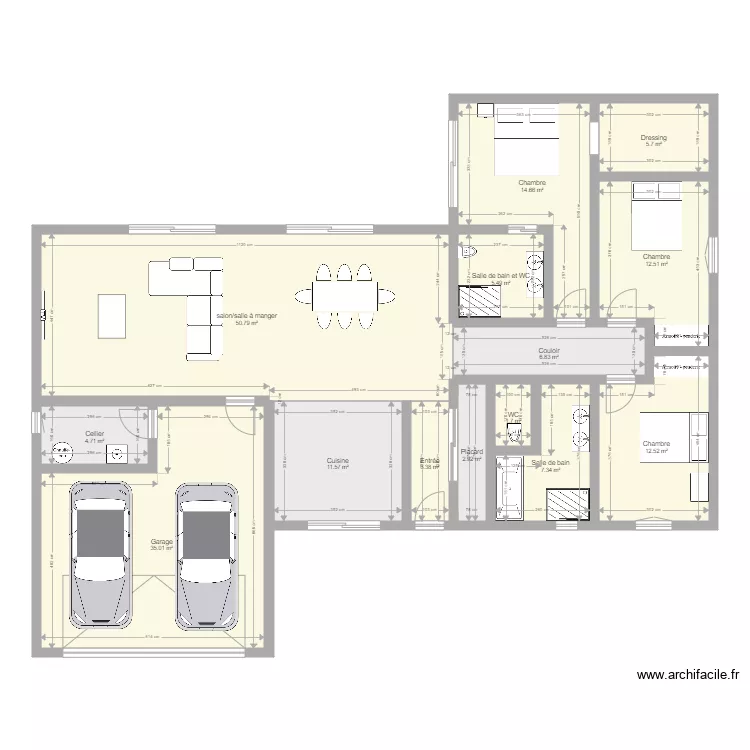 maison 3. Plan de 