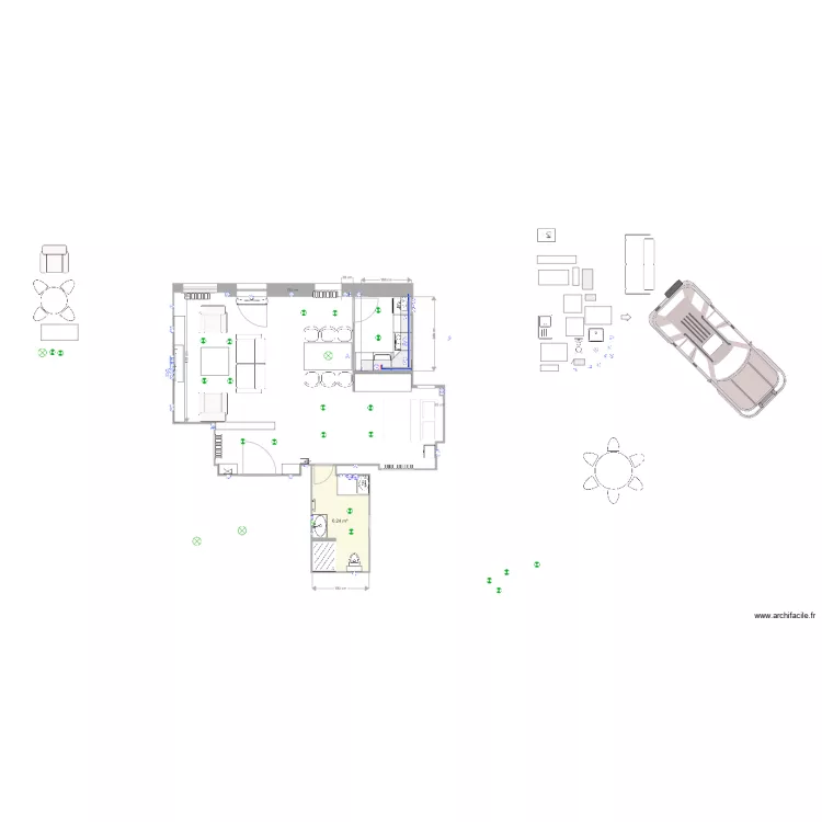 Molerova  v3 cuisine rotation. Plan de 
