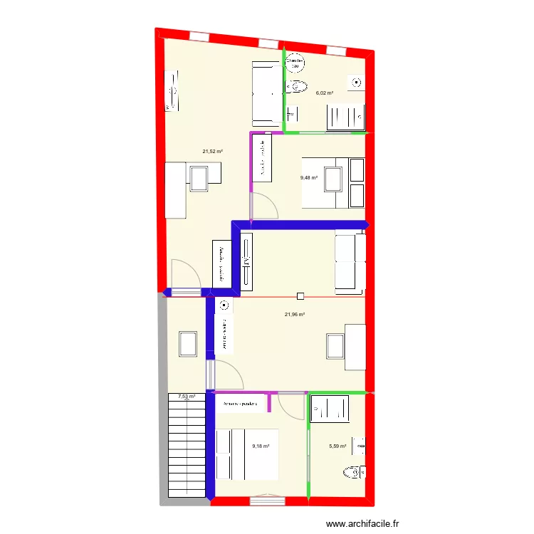 APP R+3 Placo. Plan de 