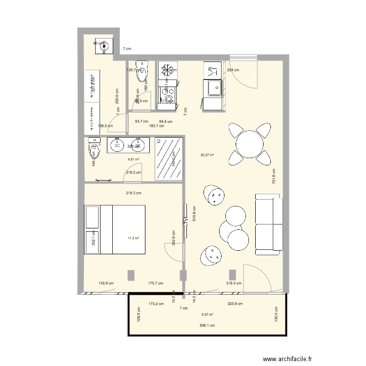 A 710 PLAN ALTERNATIF 5. Plan de 0 pièce et 0 m2