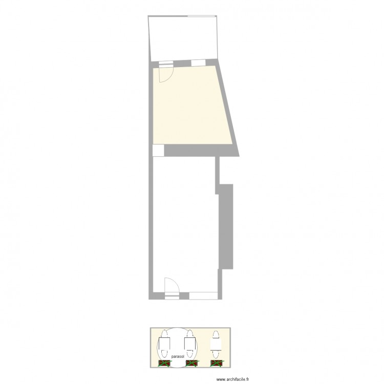 Plan terrasse avant 22 03 2017. Plan de 0 pièce et 0 m2