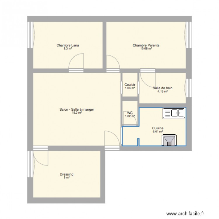 Appartement Bezons. Plan de 0 pièce et 0 m2