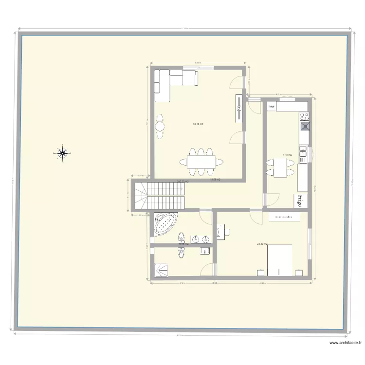 esquisse SS1. Plan de 