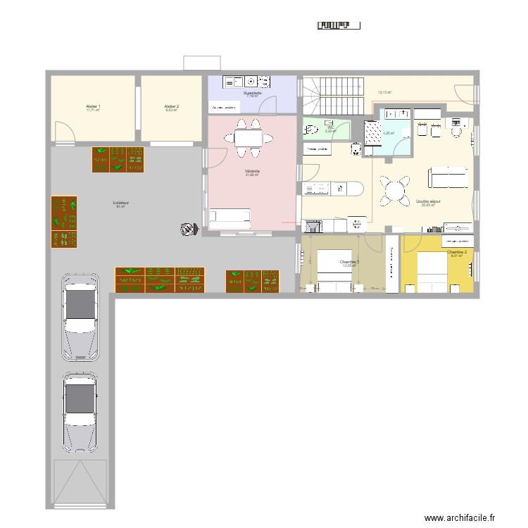 FM1.6. Plan de 23 pièces et 419 m2