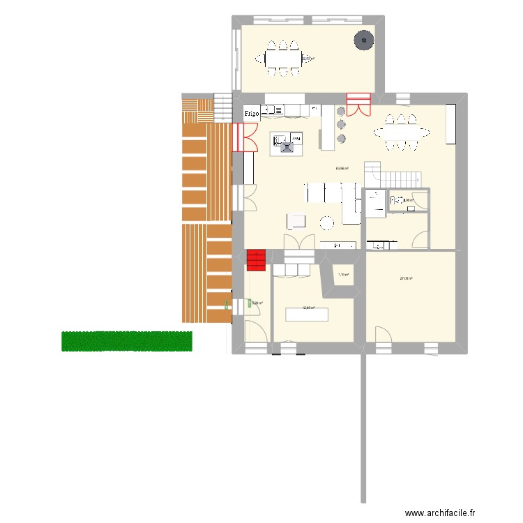 ChezMamie_RDC_New version Alexis. Plan de 11 pièces et 250 m2
