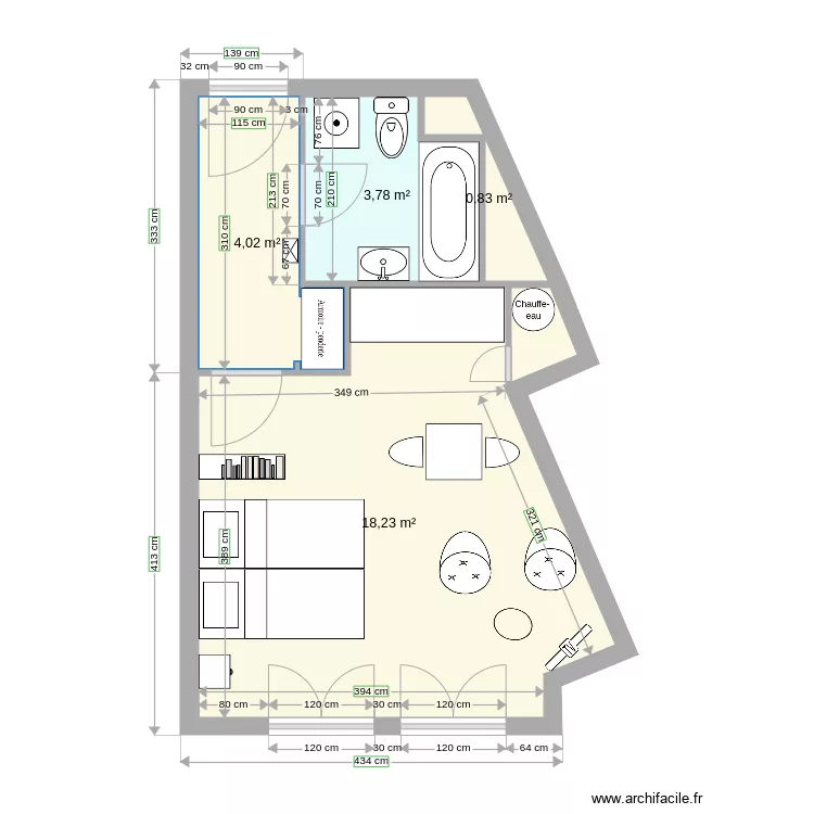 studio 7 cc. Plan de studio 7 cc. Plan de