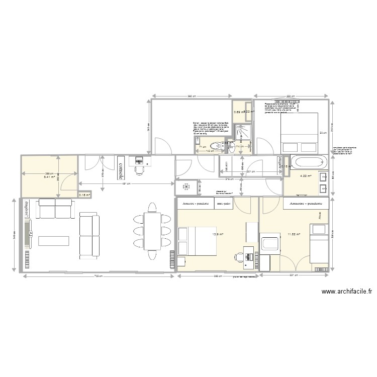 mini suite parentale ya4. Plan de 0 pièce et 0 m2