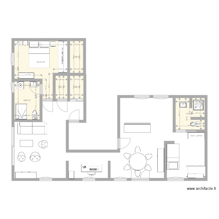 appartement rouen 4. Plan de 0 pièce et 0 m2