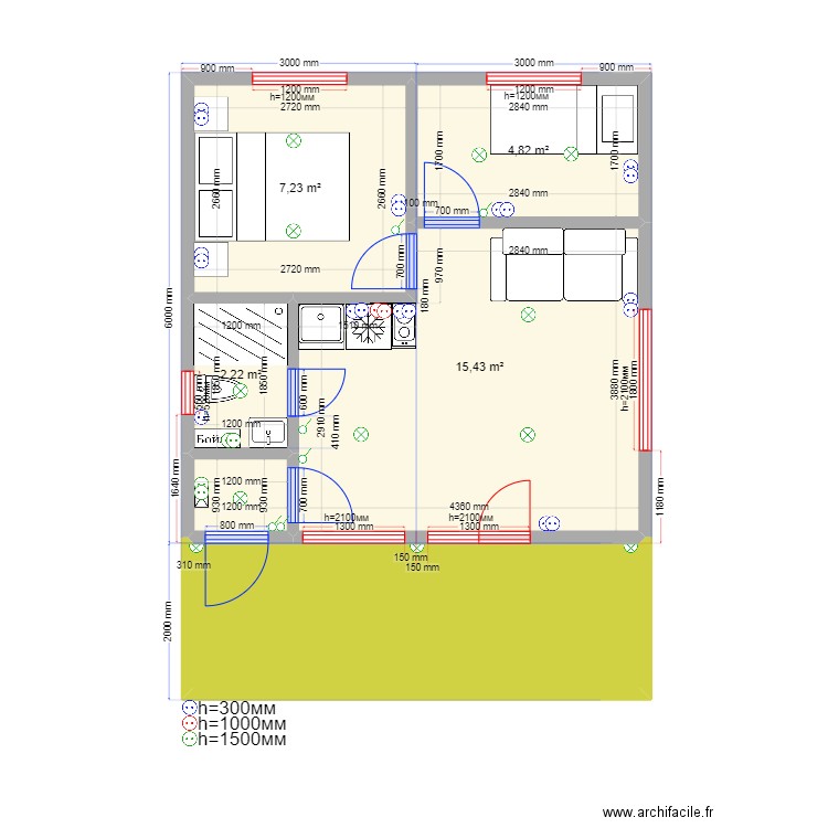 36 2222 Минеево Эл. Plan de 0 pièce et 0 m2