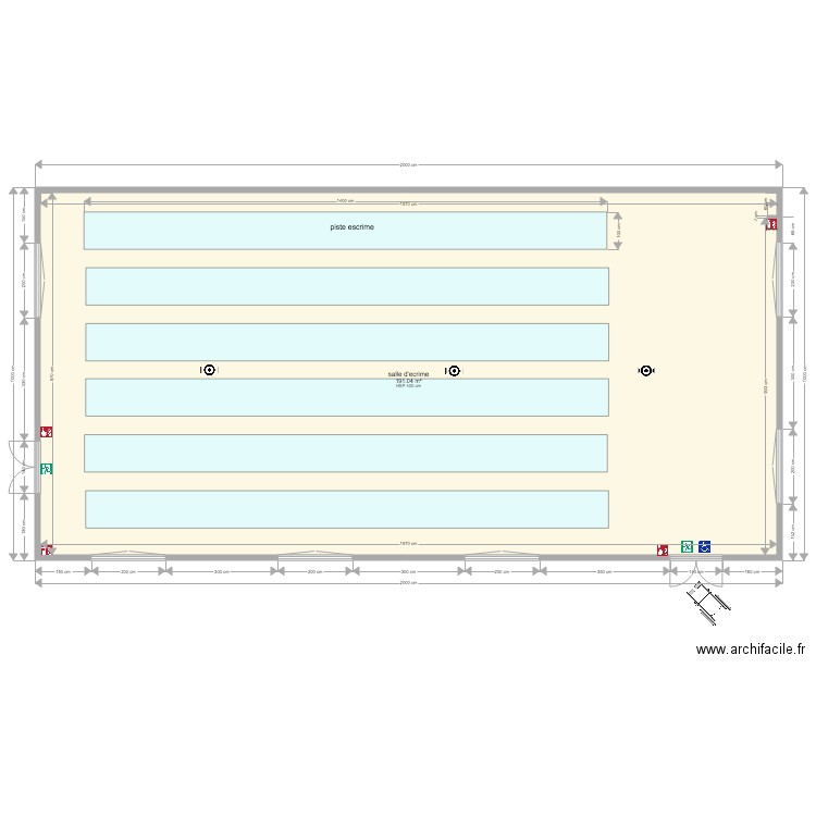 escrime plassac 1. Plan de 0 pièce et 0 m2