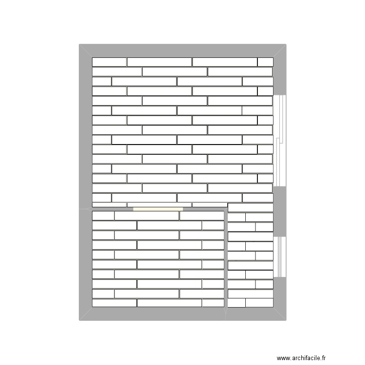 chambre 1. Plan de 1 pièce et 17 m2