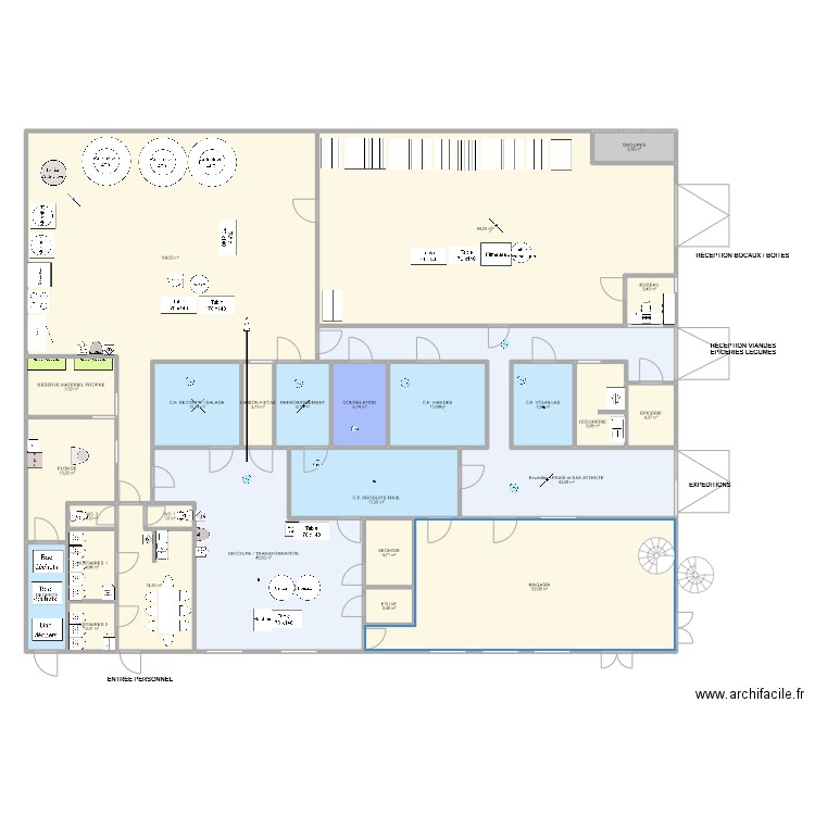 Marmitte & Co 002. Plan de 26 pièces et 482 m2