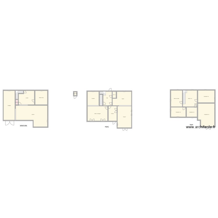 Cusey. Plan de 0 pièce et 0 m2