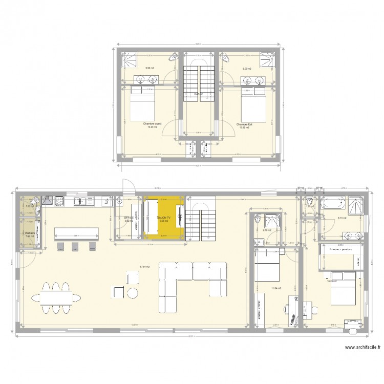 M3 2N07. Plan de 0 pièce et 0 m2