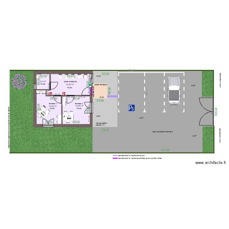 CABINET PARAMEDICAL GAUDRY APRES TRAVAUX. Plan de 8 pièces et 198 m2