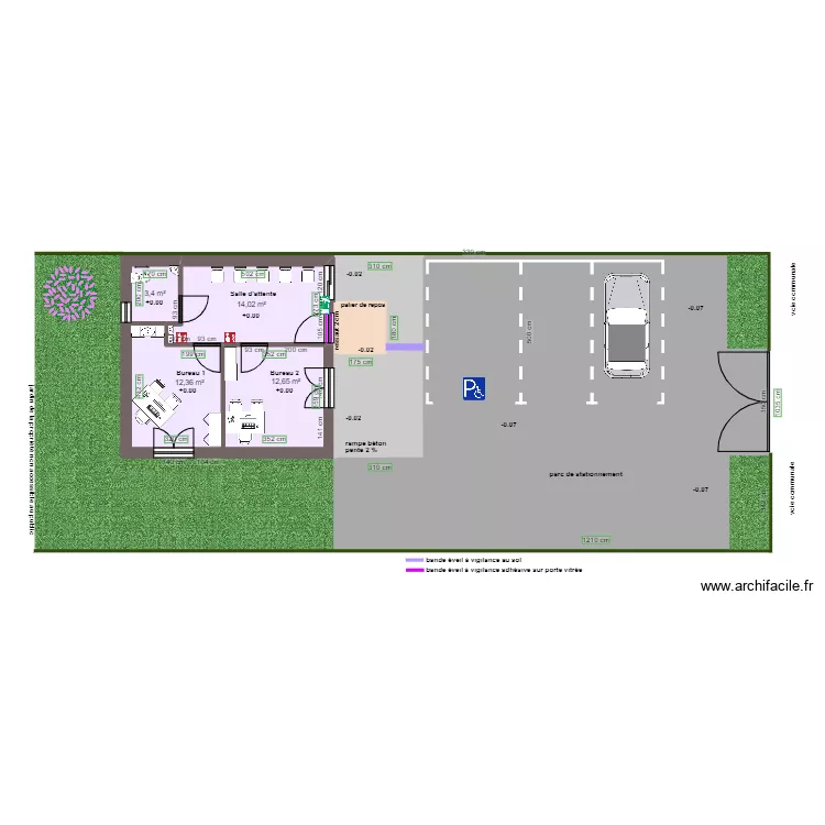CABINET PARAMEDICAL GAUDRY APRES TRAVAUX. Plan de 