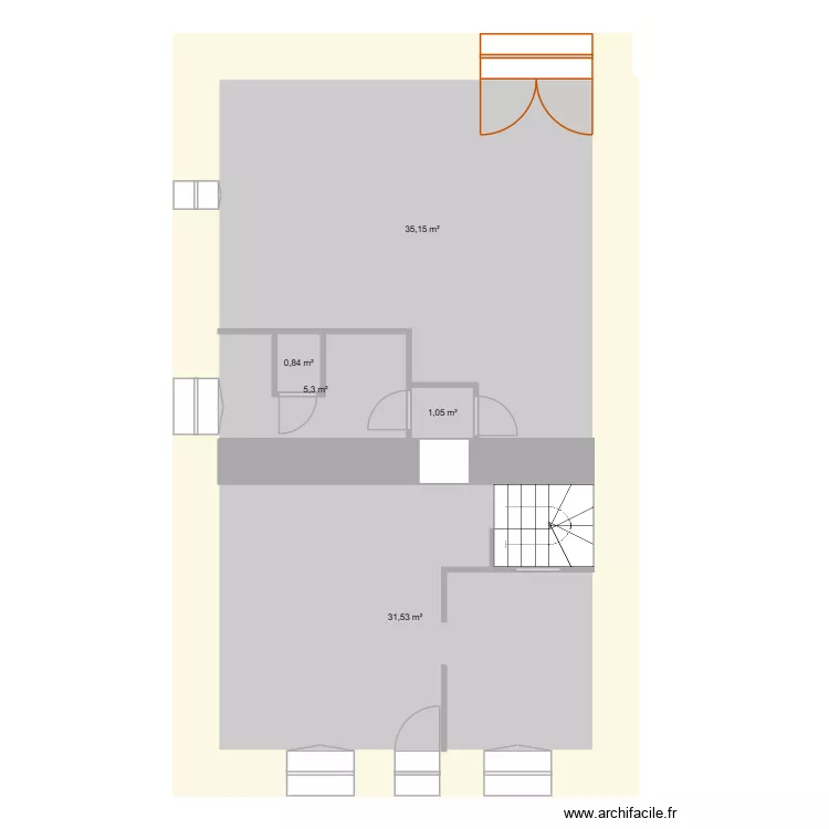LASGRAISSES. Plan de 5 Pièces et 74 m² LASGRAISSES. Plan de 5 Pièces et 74 m²