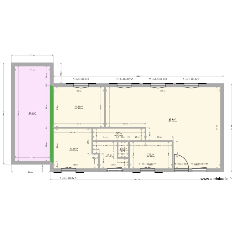 ML24002987. Plan de 8 pièces et 102 m2