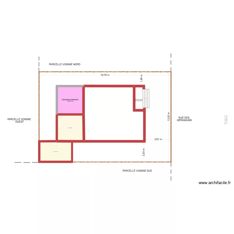 Plan de masse Canet deuxième extension. Plan de 3 Pièces et 42 m² Plan de masse Canet deuxième extension. Plan de 3 Pièces et 42 m²