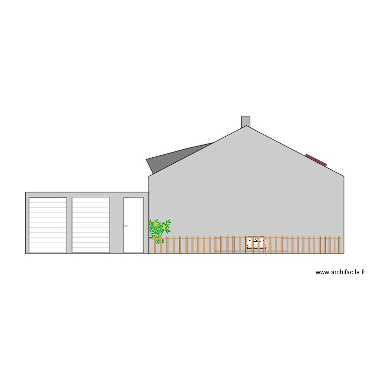 PLAN FACADE EST 11-08-25. Plan de 0 pièce et 0 m2