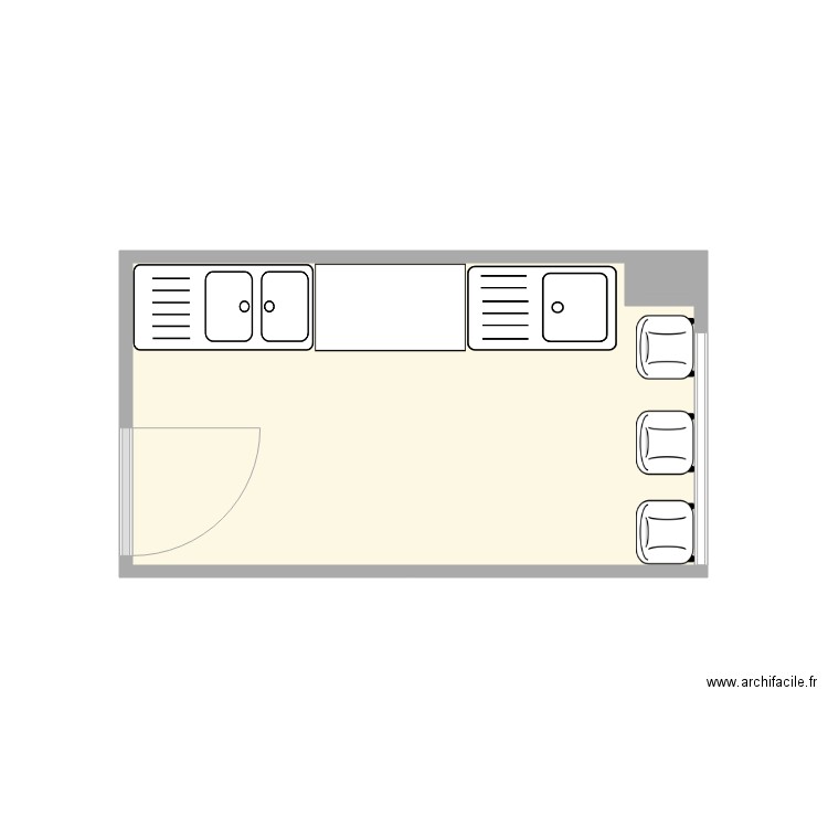 Légumerie modifiée. Plan de 0 pièce et 0 m2