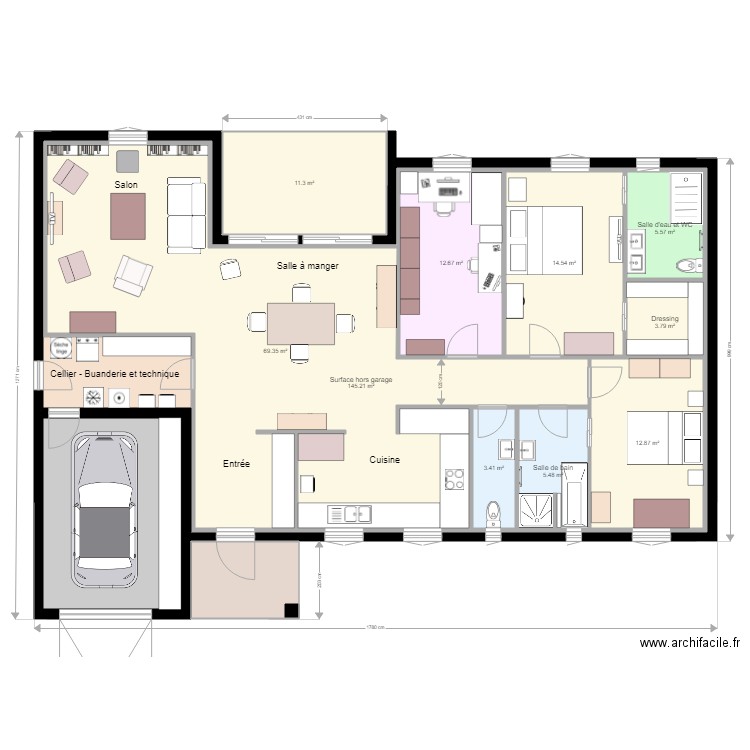 Maison 09 v5. Plan de 0 pièce et 0 m2