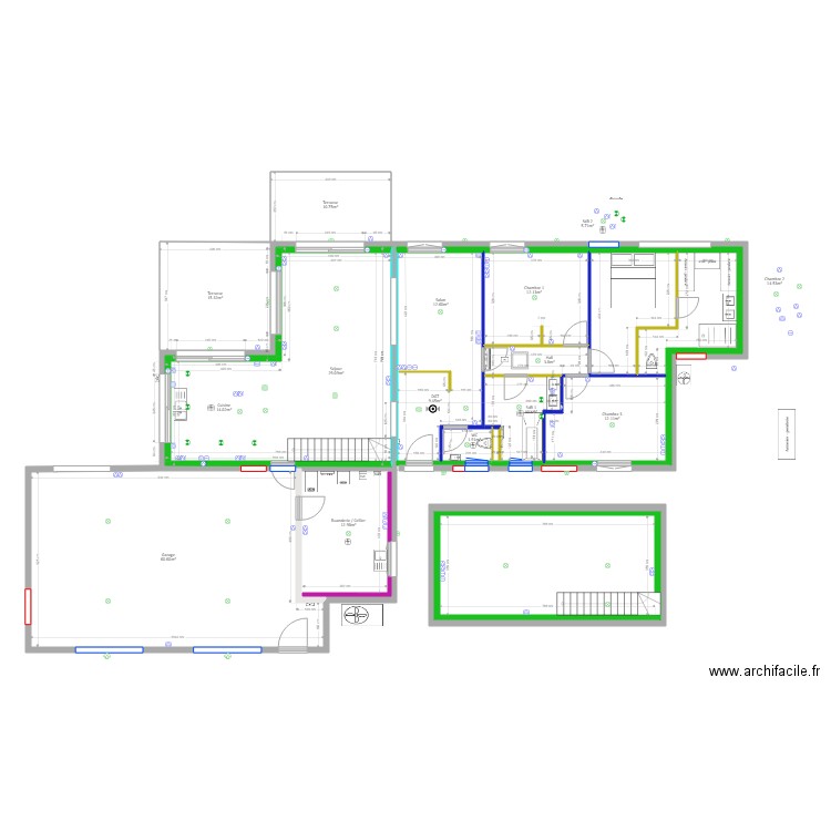 Vaunaveys Plan Travaux variante 4. Plan de 0 pièce et 0 m2