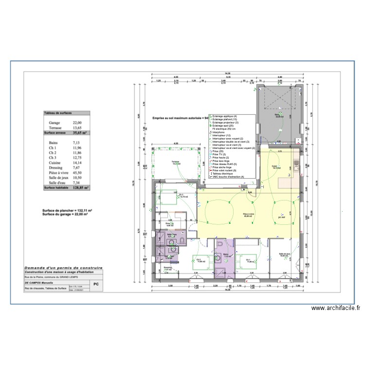 plan manuella . Plan de 0 pièce et 0 m2