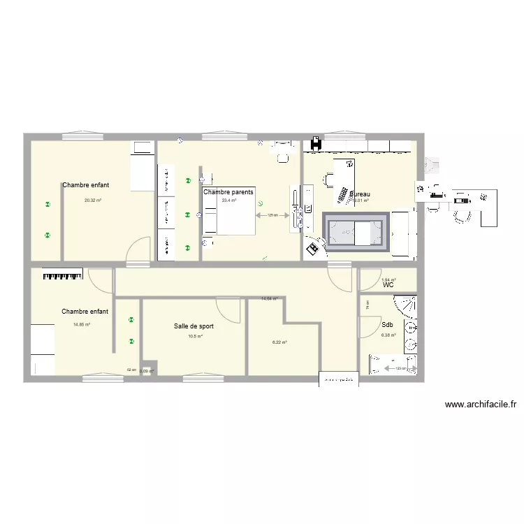 Maison Fillinges Projet. Plan de 