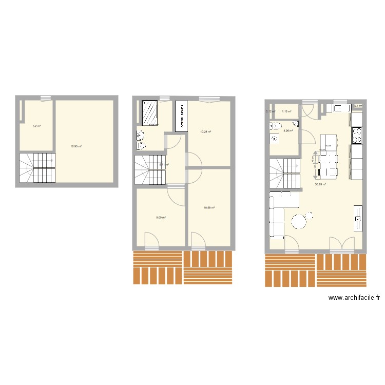 Rez de chaussée Plan dessiné par cedric...