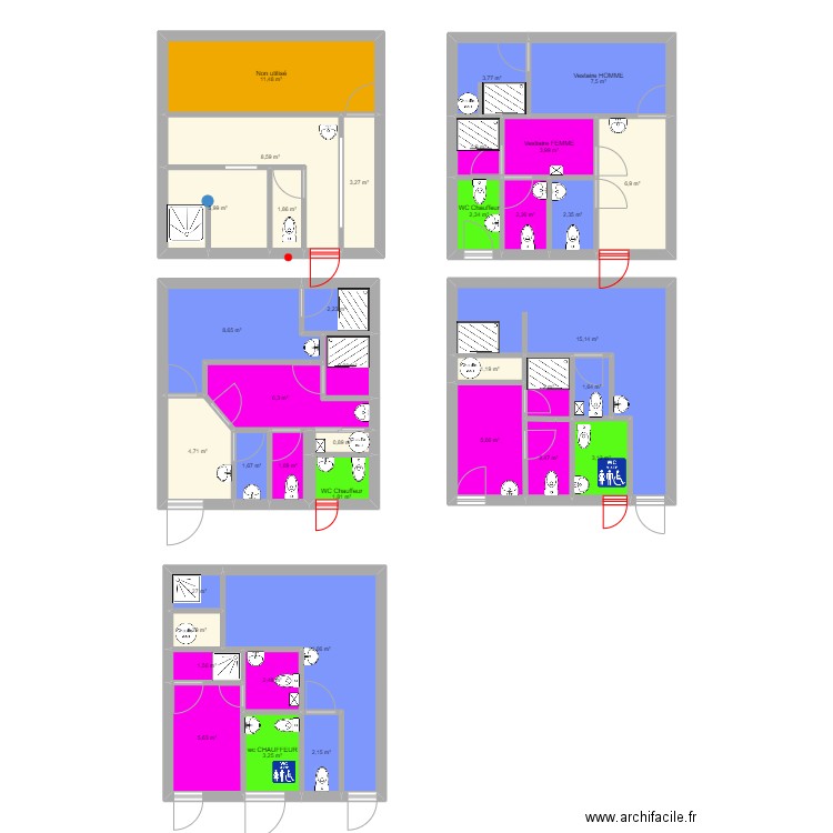 Limoge Enrobé actuel 23102023. Plan de 37 pièces et 155 m2