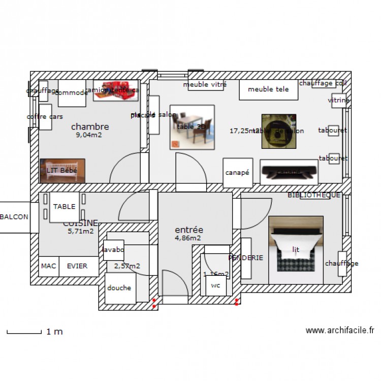 appart coup de coeur. Plan de 0 pièce et 0 m2