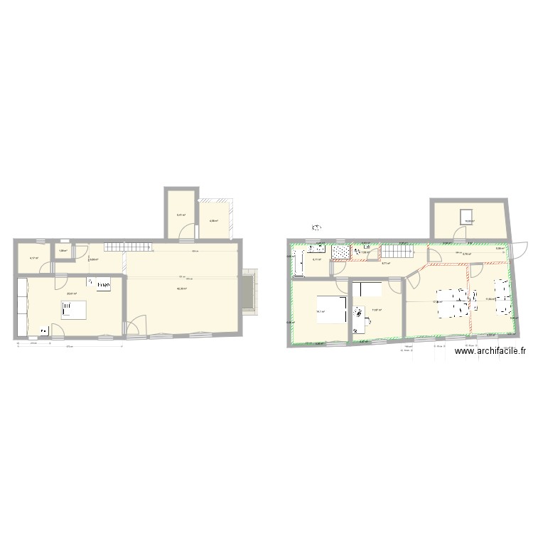 petite maison 3 2 22 étage 1 option 3. Plan de 29 pièces et 179 m2