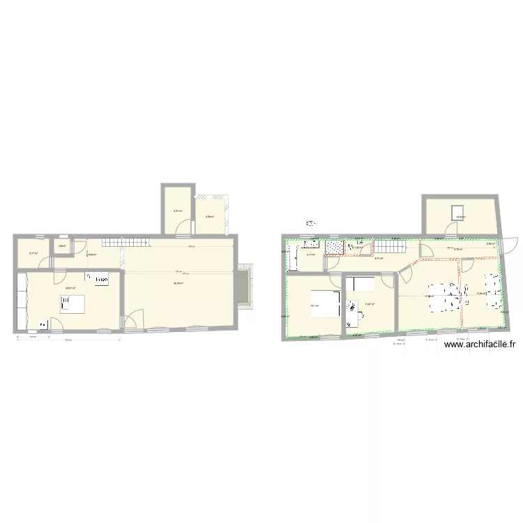 petite maison 3 2 22 &eacute;tage 1 option 3. Plan de 