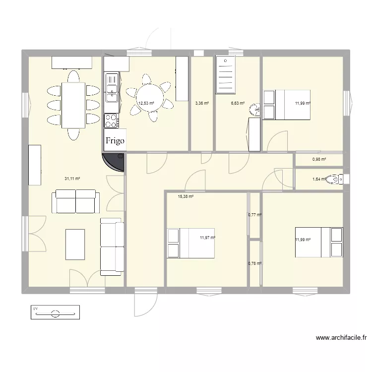 REAMENAGEMENT SOUS SOL PLAN FAVIER. Plan de REAMENAGEMENT SOUS SOL PLAN FAVIER. Plan de