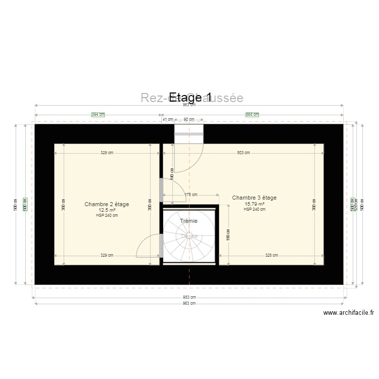 SEROT Existant. Plan de 0 pièce et 0 m2