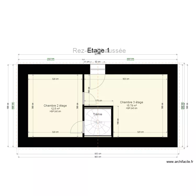 SEROT Existant. Plan de 