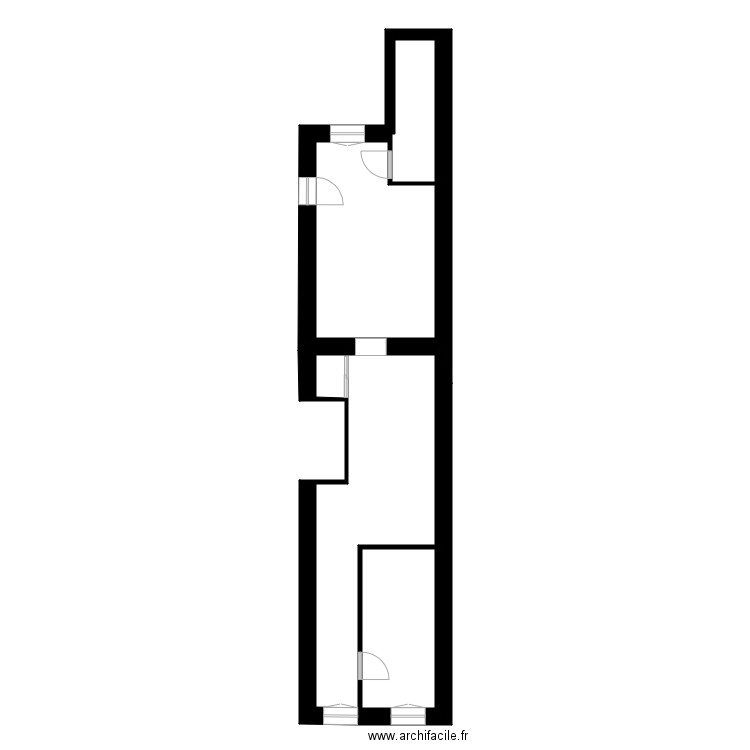 Plan Rdc D. Plan de 5 pièces et 56 m2